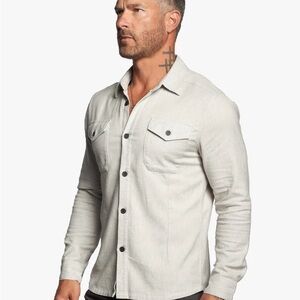 Men's Classic White Button-Up Shirt